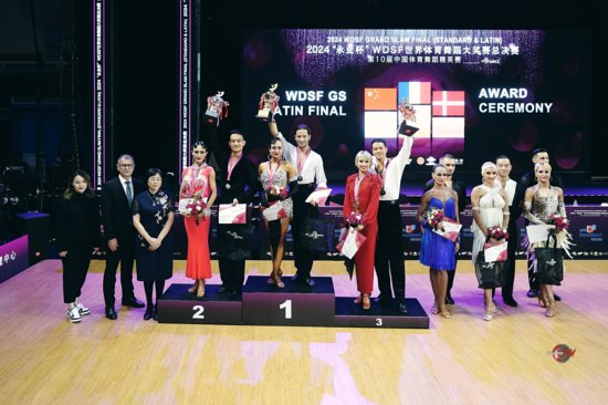 Podium 2024 WDSF GrandSlam Final Latin