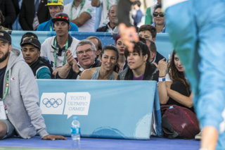 IOC President visits Breaking venue